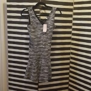 Banana Republic mermaid hem tweed look dress